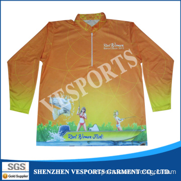 Dry Fit Custom Printed Fishing Shirts